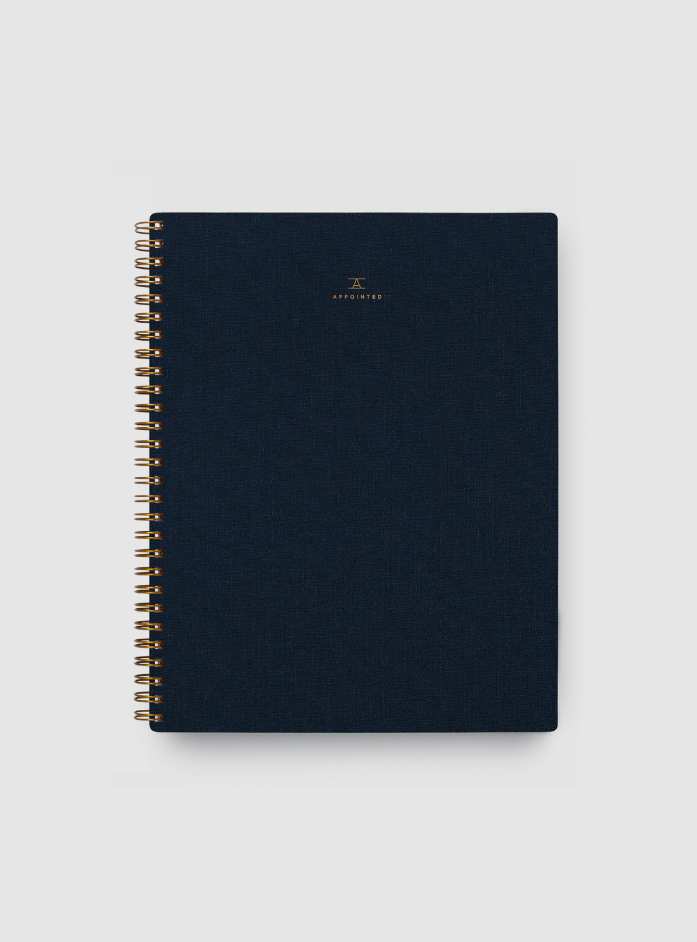 Appointed Lined Notebook - Oxford Blue
