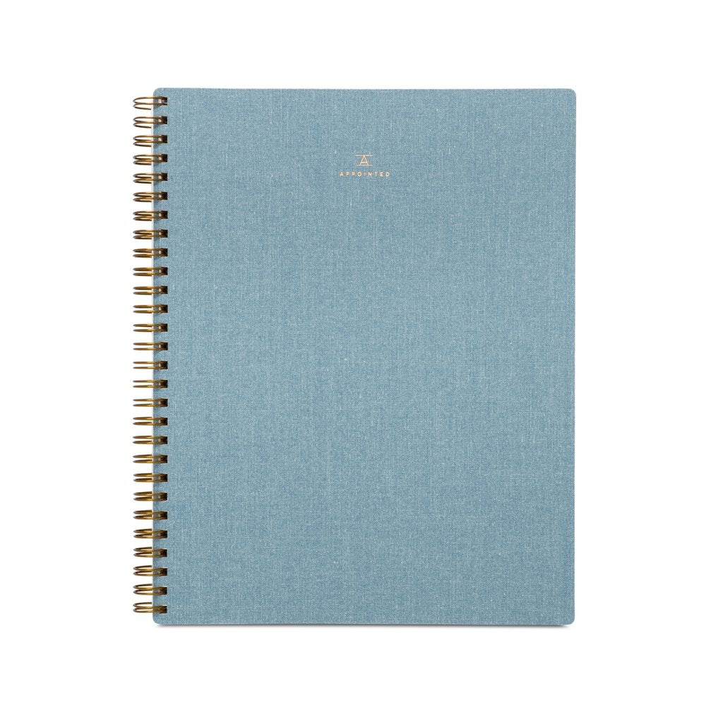 Appointed Lined Notebook - Sky Blue