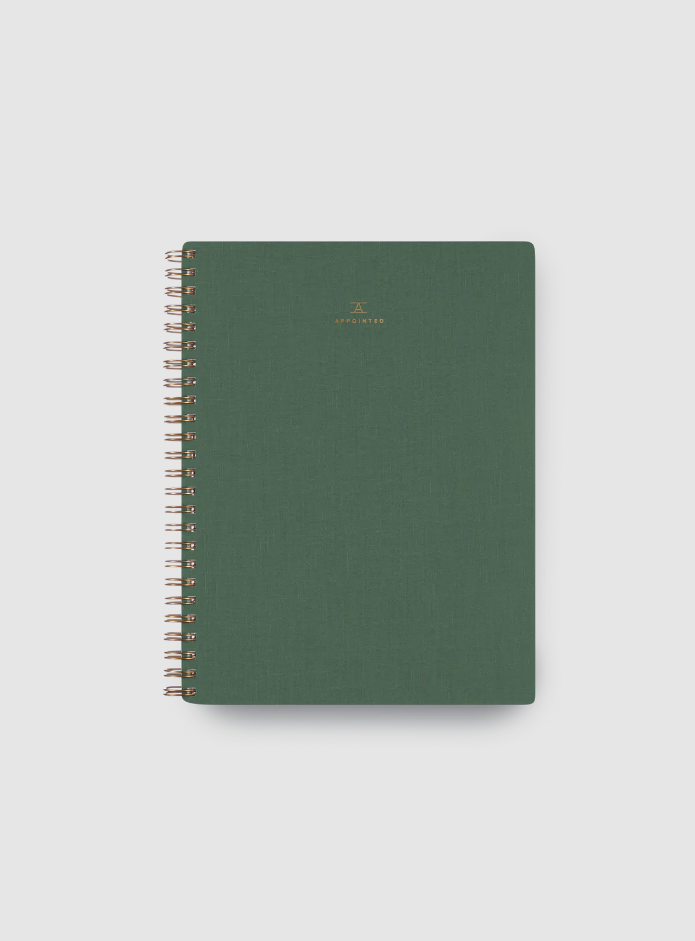 Appointed Lined Workbook - Fern Green