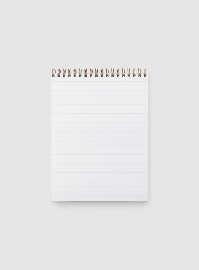 Appointed Top Spiral Office Notepad - Natural Linen