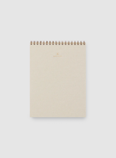 Appointed Top Spiral Office Notepad - Natural Linen