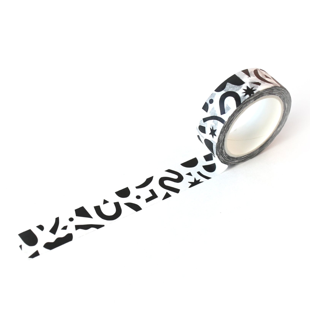 B&W Confetti Washi Tape