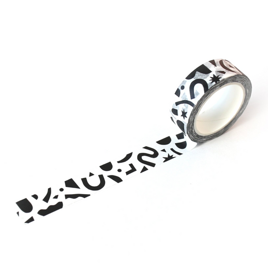 B&W Confetti Washi Tape