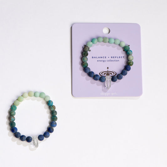 Balance + Reflect Blue Crystal Bracelet