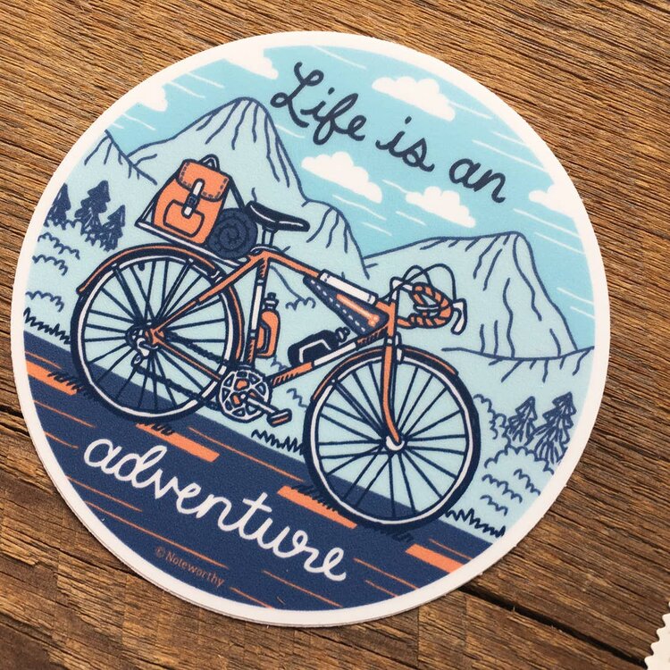 Bike Adventure Sticker