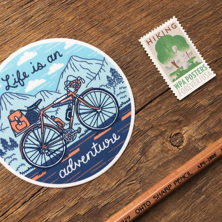 Bike Adventure Sticker