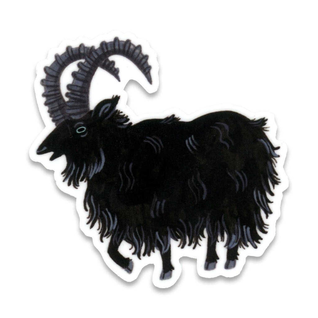 Black Goat Sticker