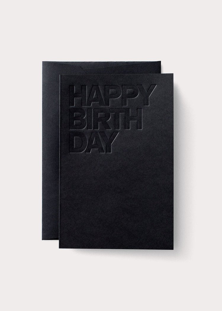 Blackout Happy Birthday Card