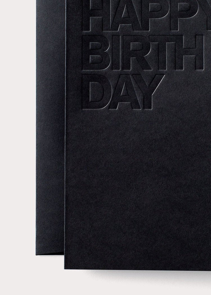 Blackout Happy Birthday Card