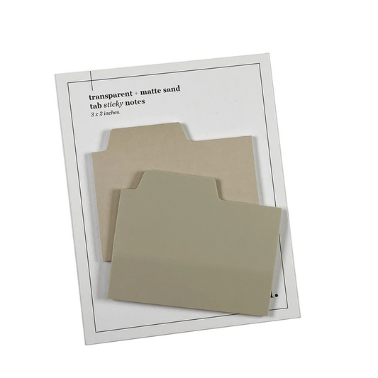 Tab Sticky Note Set - Sand