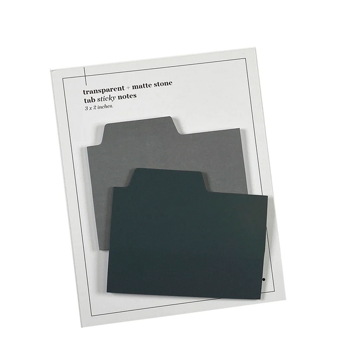 Tab Sticky Note Set - Stone