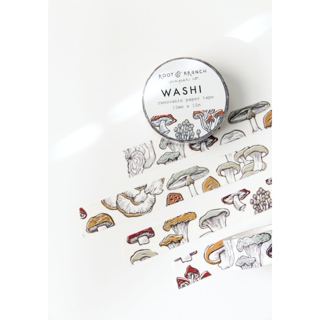 Block Print Mushroom Washi Tape