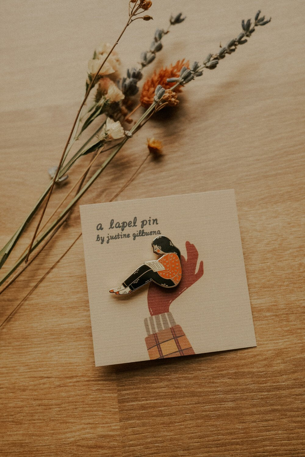 Bookworm Pin