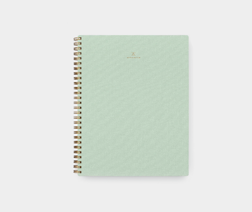 Appointed Lined Notebook - Botanical Green