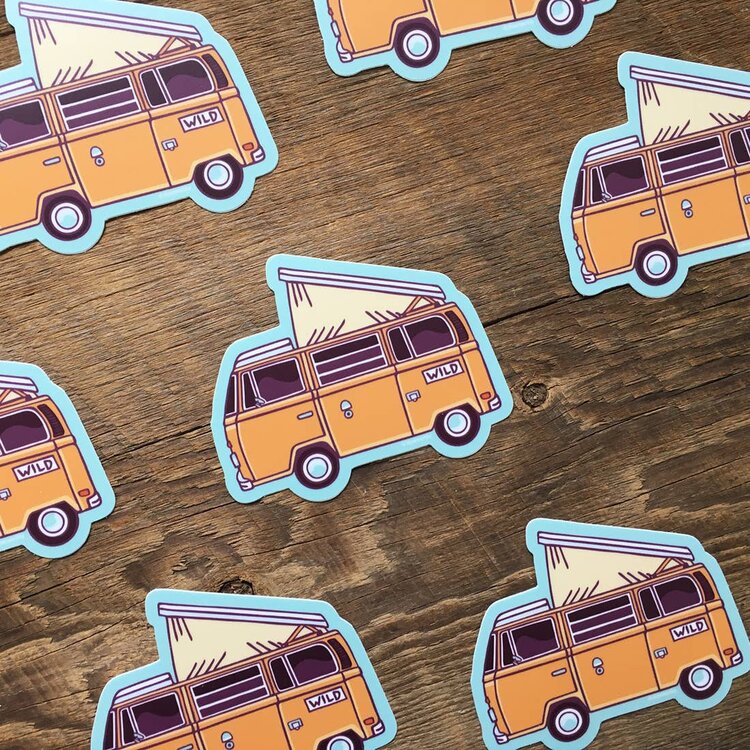 Camper Van Sticker