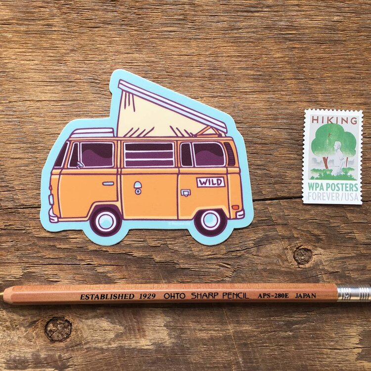 Camper Van Sticker