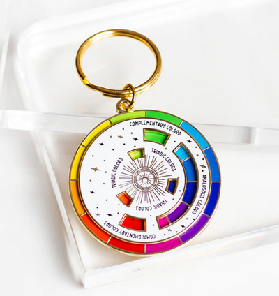 Color Wheel Interactive Spinner Keychain