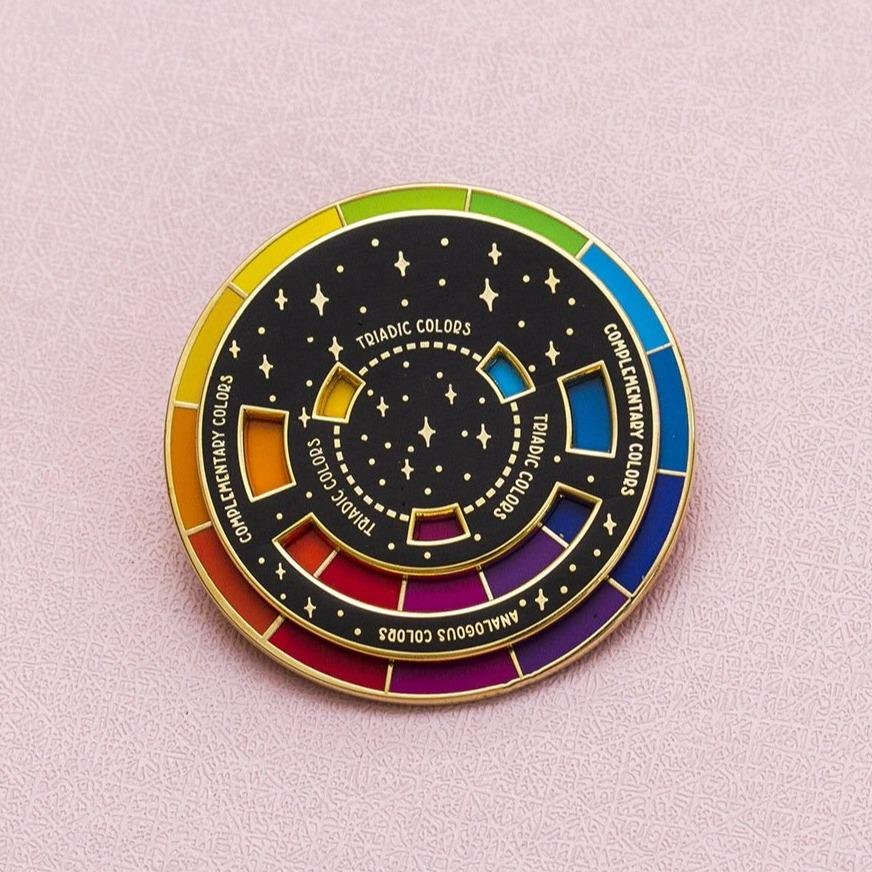 Color Wheel Spinner Pin (interactive)