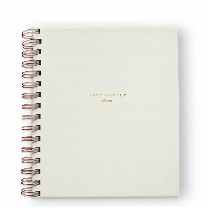 Daily Overview Planner Undated - Chalk White