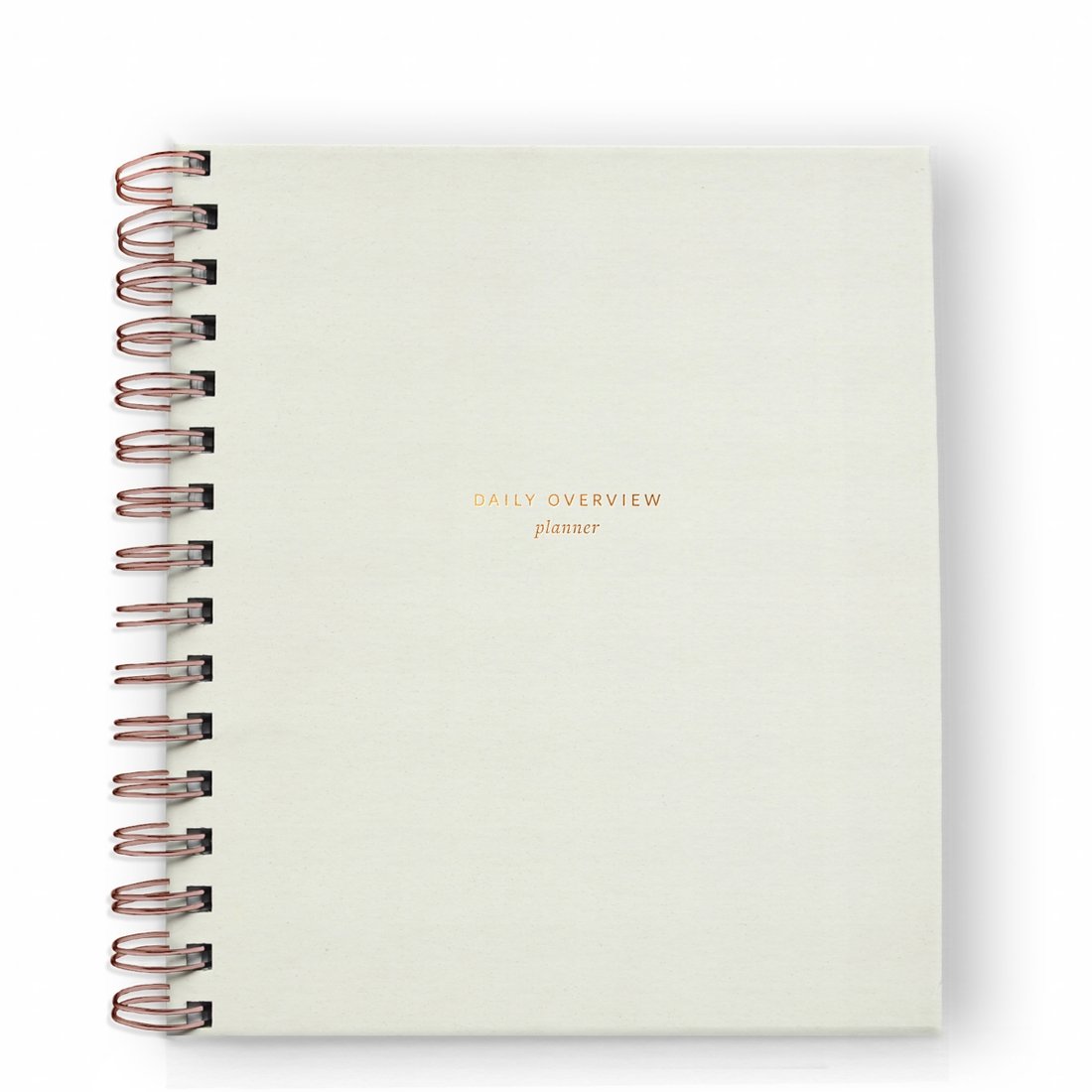 Daily Overview Planner Undated - Chalk White