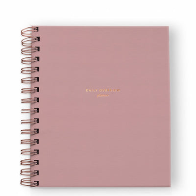 Daily Overview Planner Undated - Dusty Rose