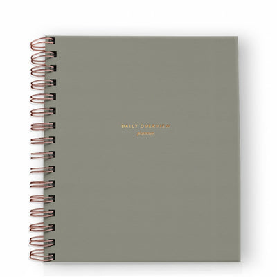 Daily Overview Planner Undated - Light Sage