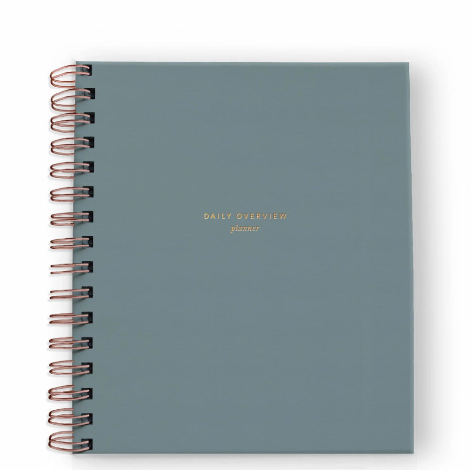 Ramona and Ruth - Daily Overview Planner Undated - Steel Blue