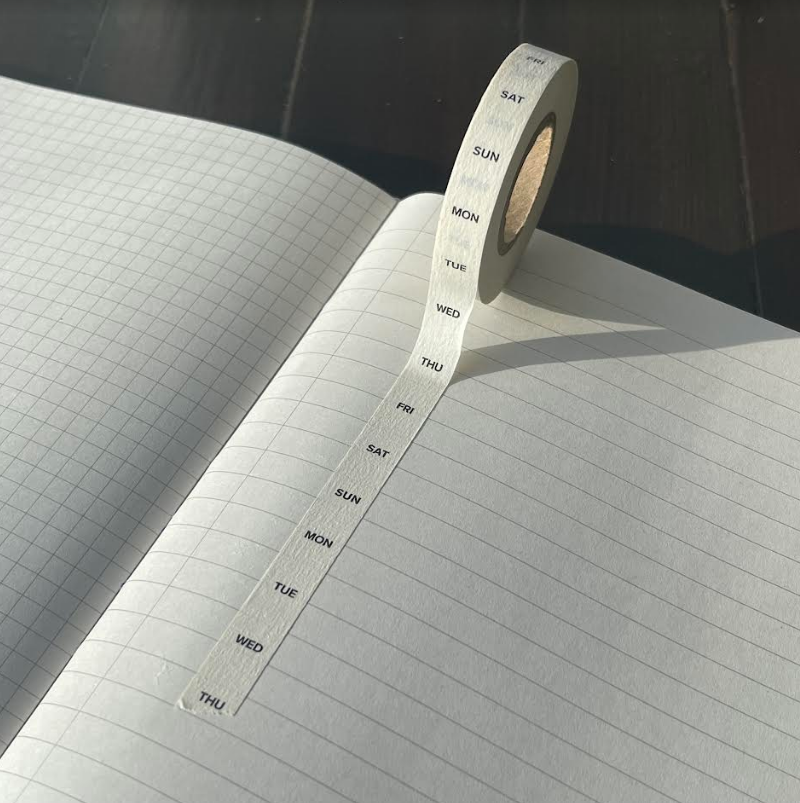 Days of the Week Washi Tape