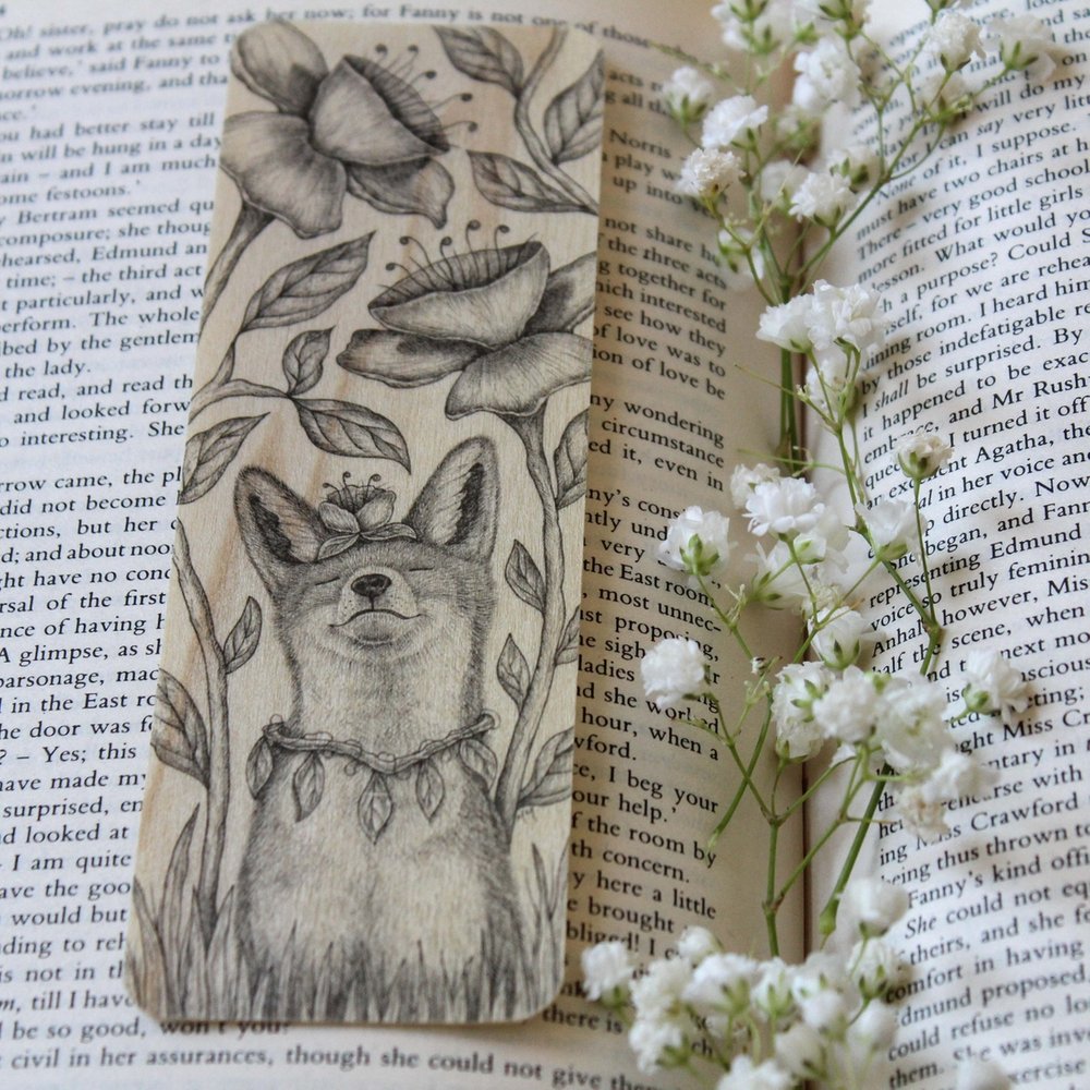 Dreaming of Spring Fox Wood Bookmark
