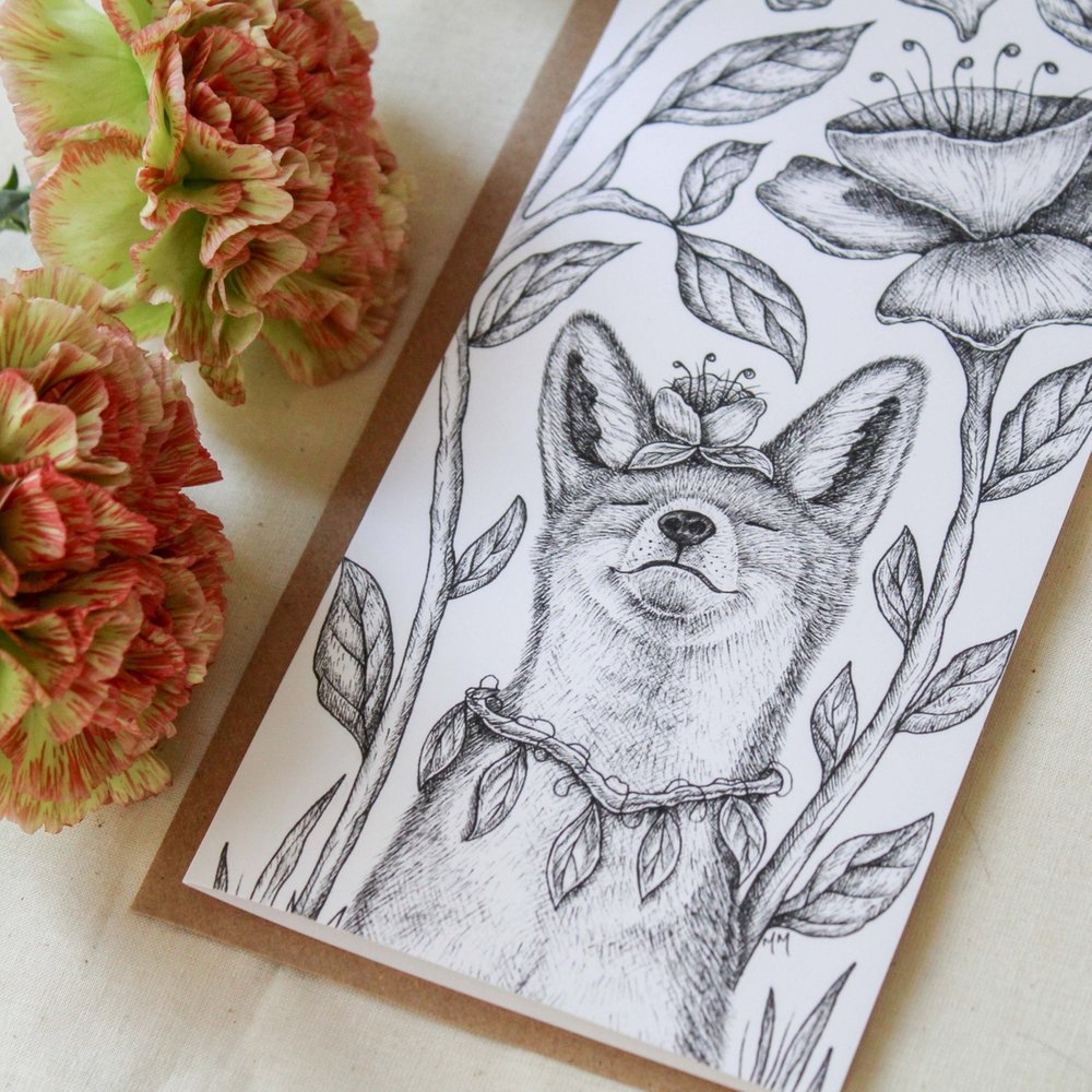 Dreaming of Spring Fox Card