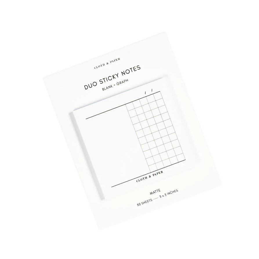 Duo Sticky Notes - Blank & Graph