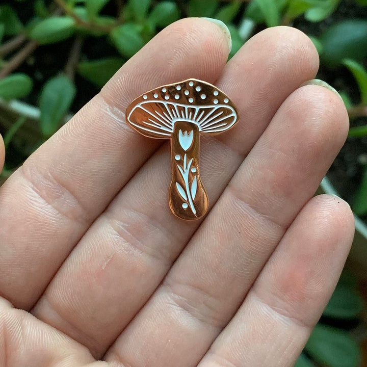 Flower Fungi Pin