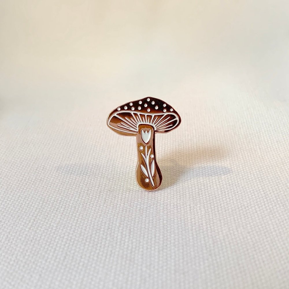 Flower Fungi Pin