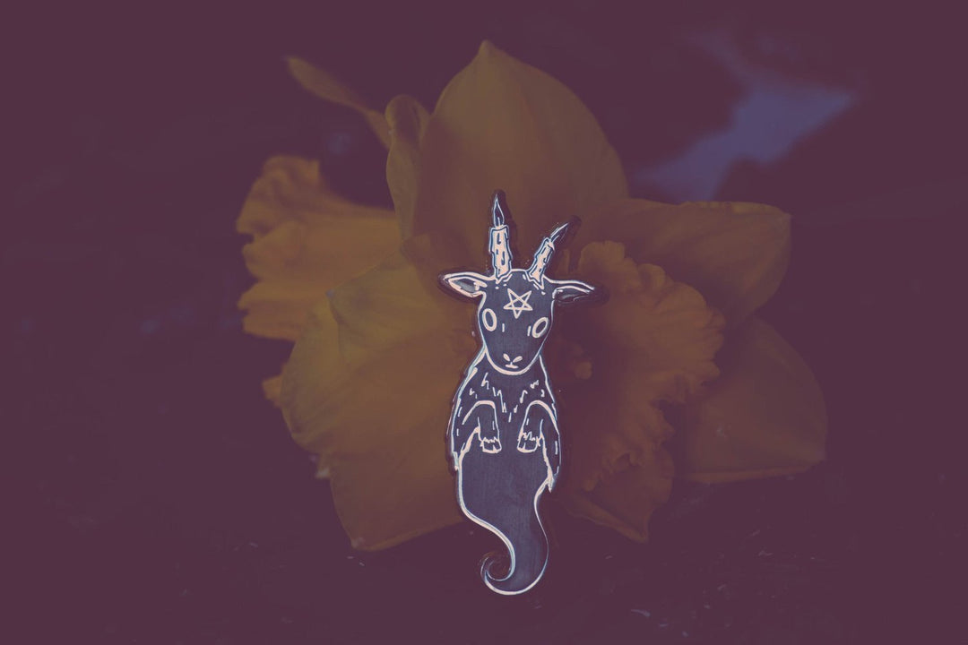 Ghost Goat Pin