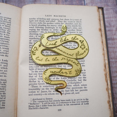 Golden Serpent Bookmark