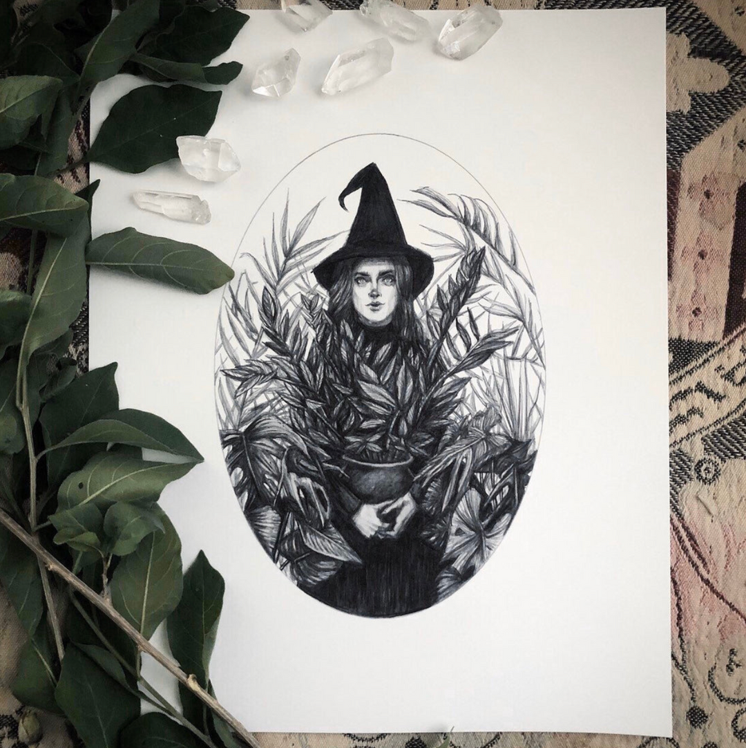 Green Witch Print