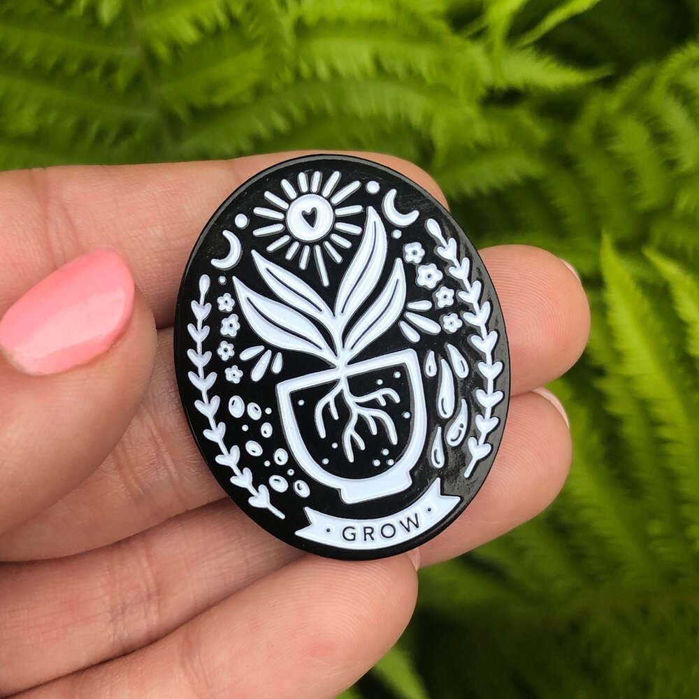 Green Witch Club Pin
