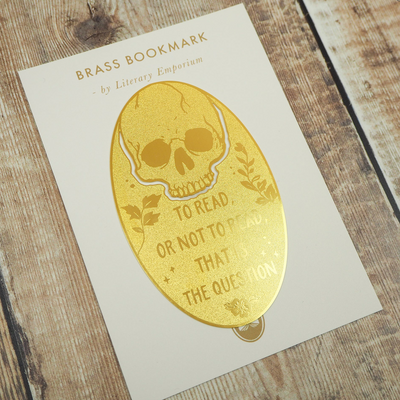 Hamlet Brass Bookmark