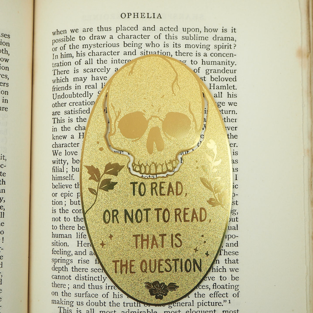 Hamlet Brass Bookmark