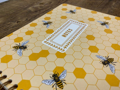 Honey Bee Spiral Notebook