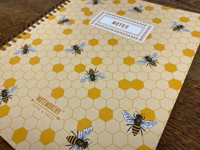 Honey Bee Spiral Notebook