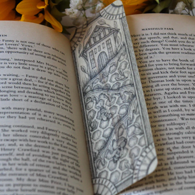 House on the Hive Wood Bookmark