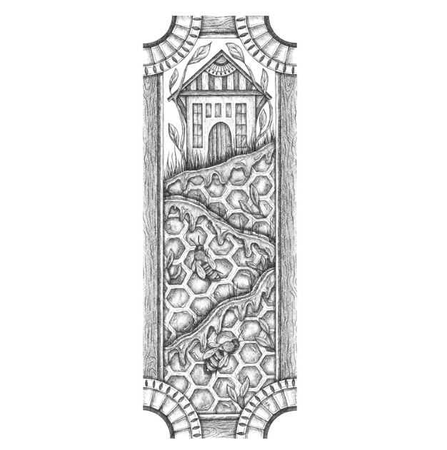 House on the Hive Wood Bookmark