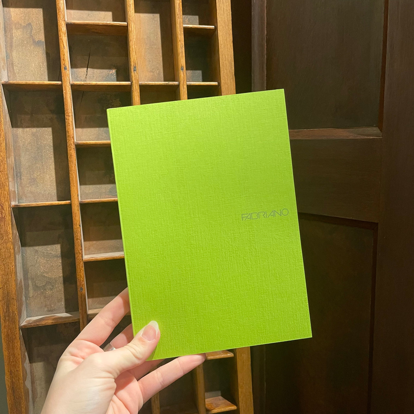 Fabriano Dot Grid Jotter - Lime Green