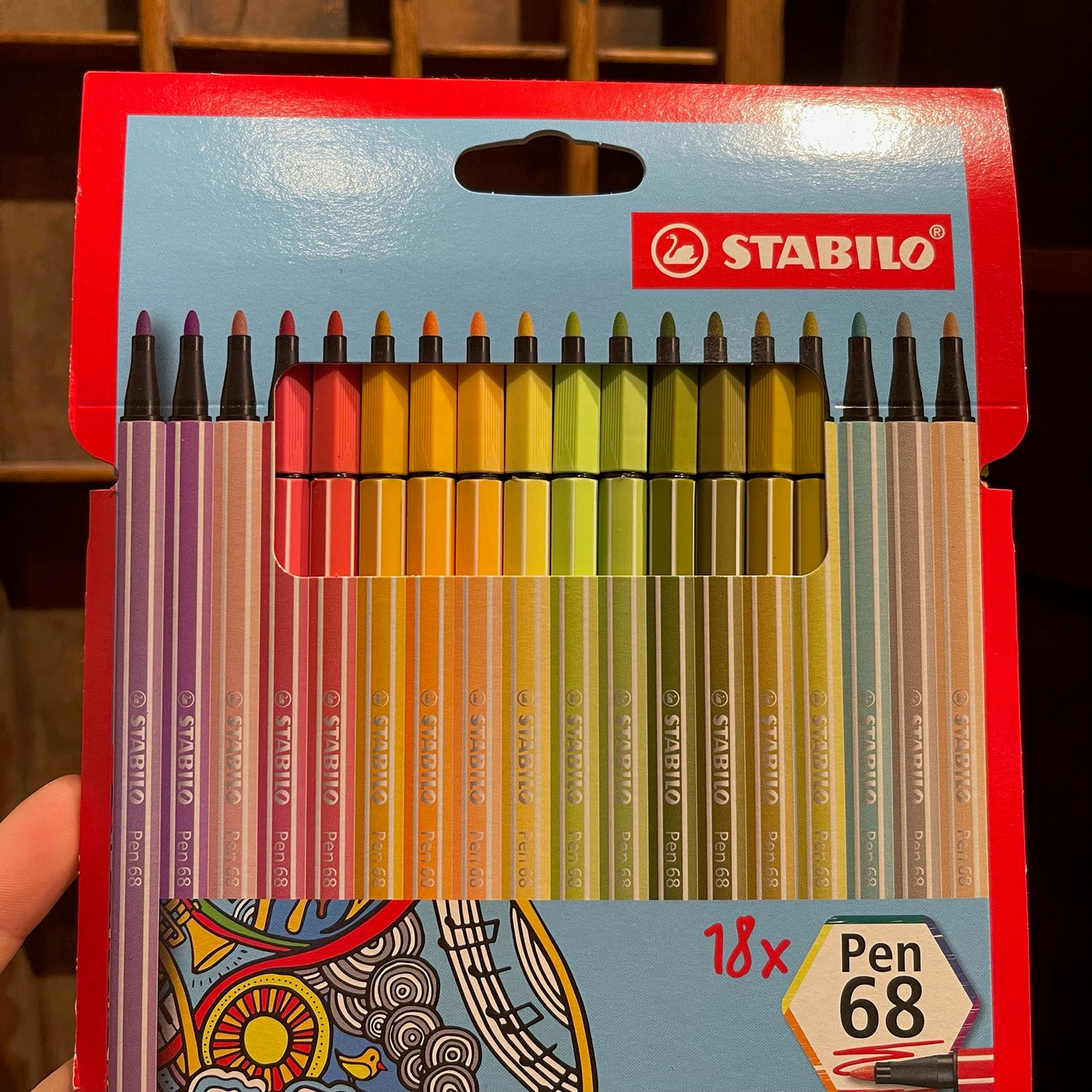 Stabilo Point 68 Pens - Muted 18 Pack