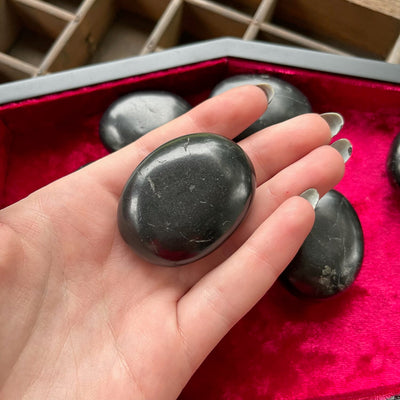 Shungite - Pillow Palm Stones