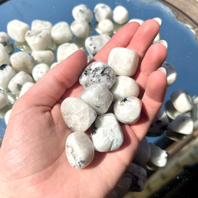 Rainbow Moonstone Tumbles