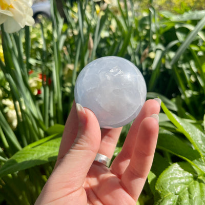 Celestial Blue Calcite Sphere