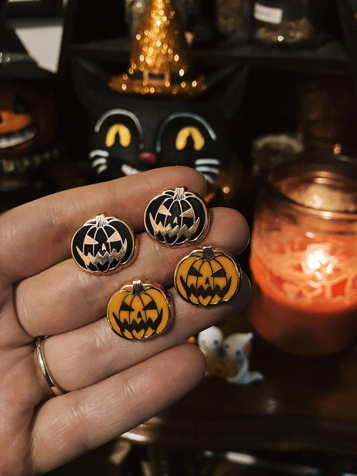 Jack-o-Lantern Earrings - 2 Colors