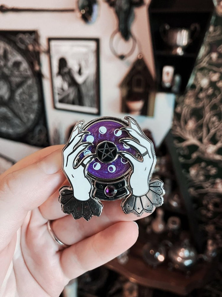 Lunar Psychic - Interactive Rotating Crystal Ball Pin